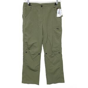 Woolrich Hickory Pass Pants Olive Green 1090 Nylon Womens Medium M NWT